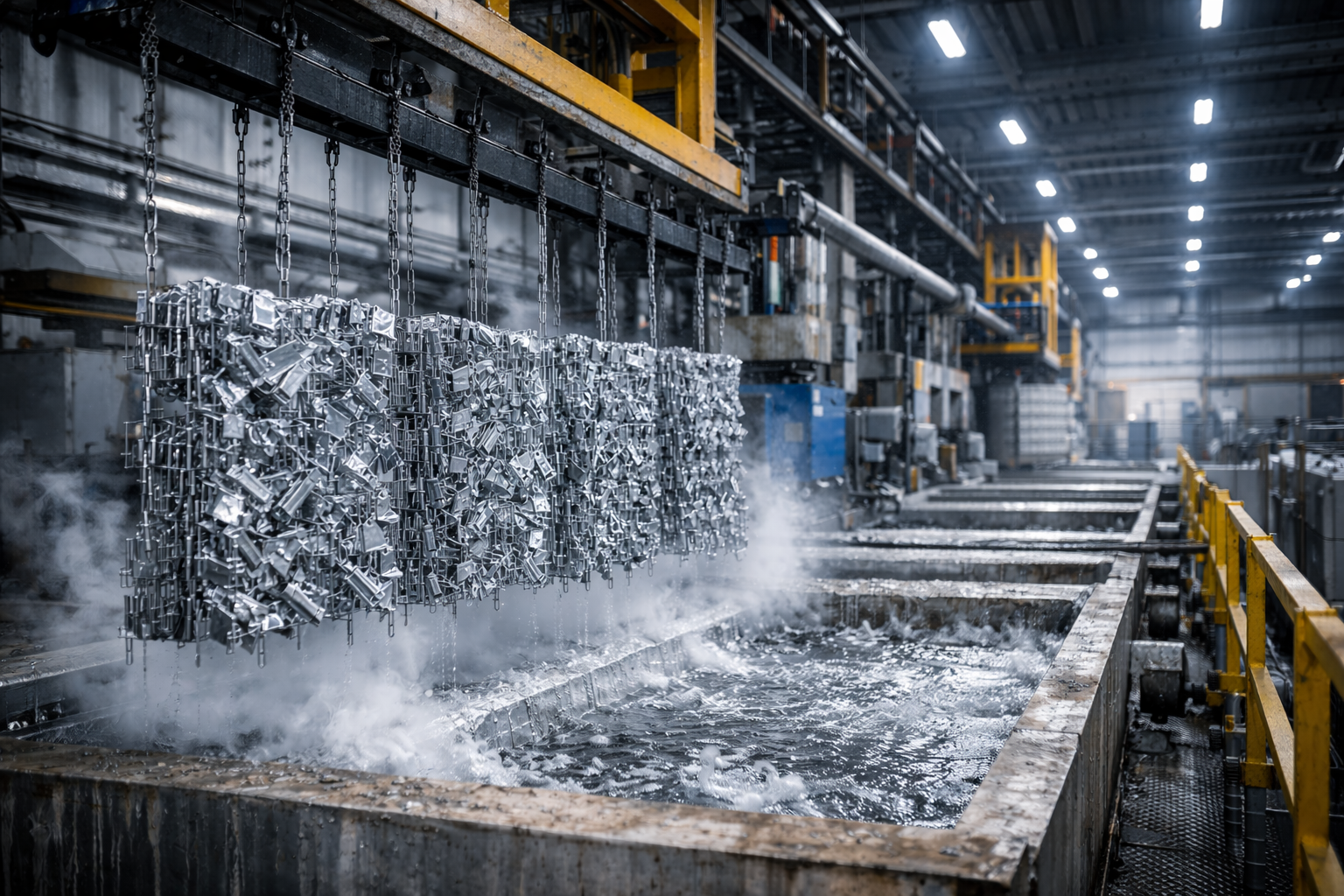 Nave industrial de recubrimientos metálicos